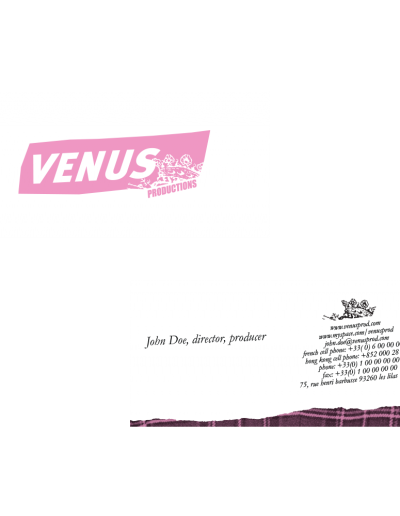 Cartes de visite VENUSProd
